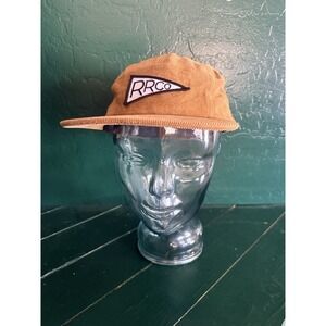 RRCO Rad River Co Strapback 5 Panel Cap Brown Corduroy 56cm Adjustable Flat Brim